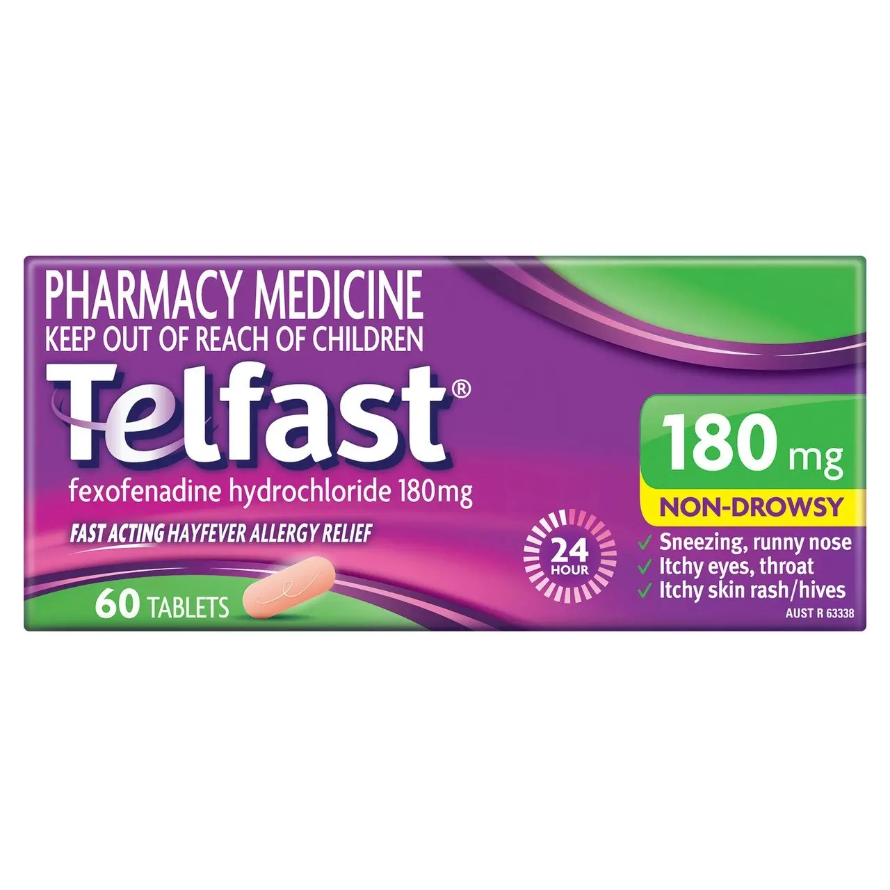 Telfast 180mg 60 Tablets