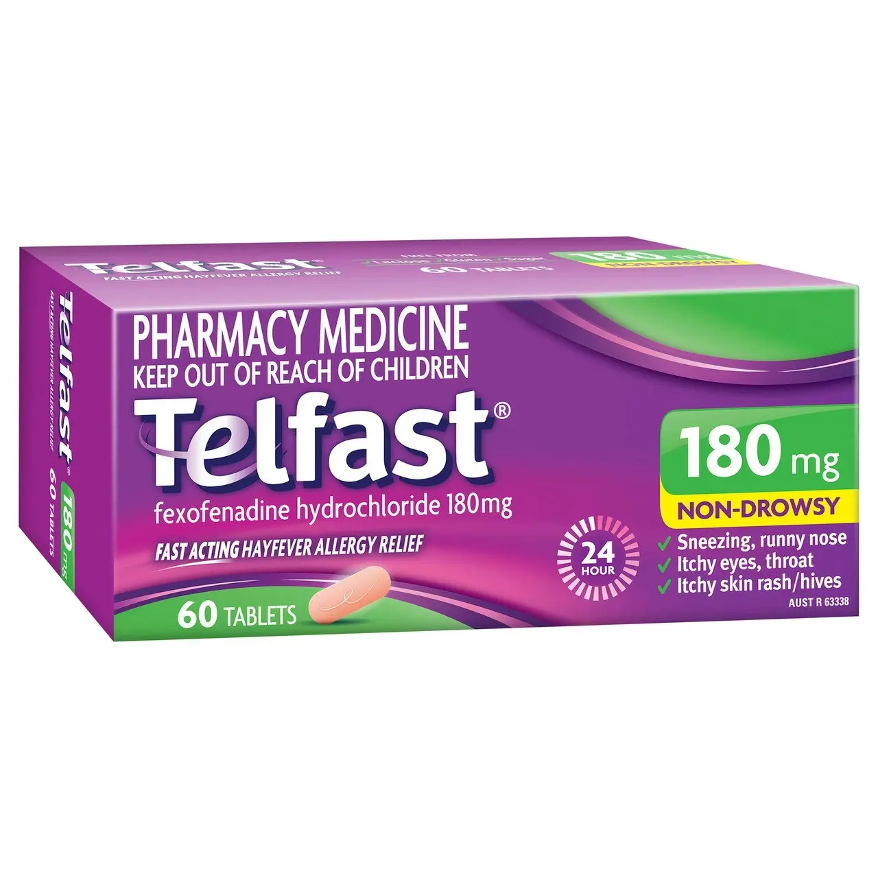 Telfast 180mg 60 Tablets