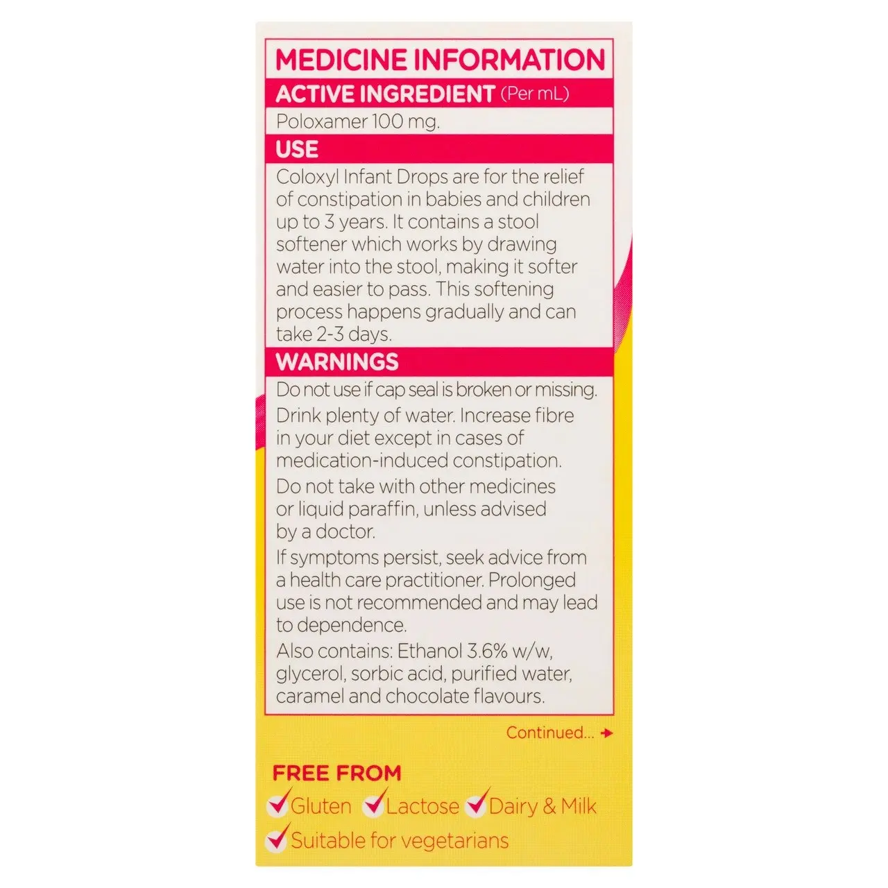 Coloxyl Infant Drops 30mL oral drops