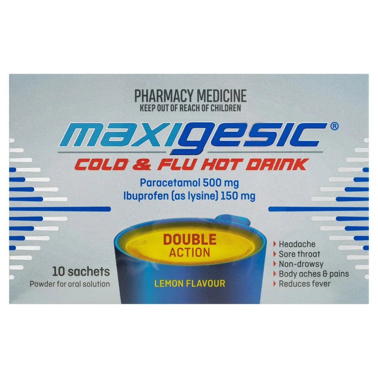 MAXIGESIC(R) Cold & Flu Hot Drink 10 Pack