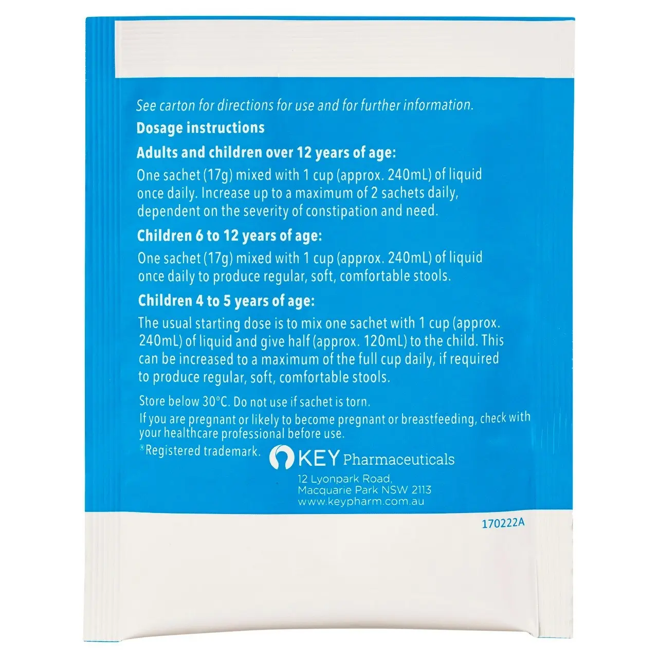 OsmoLax(R) Relief Sachet Pack 7x17g