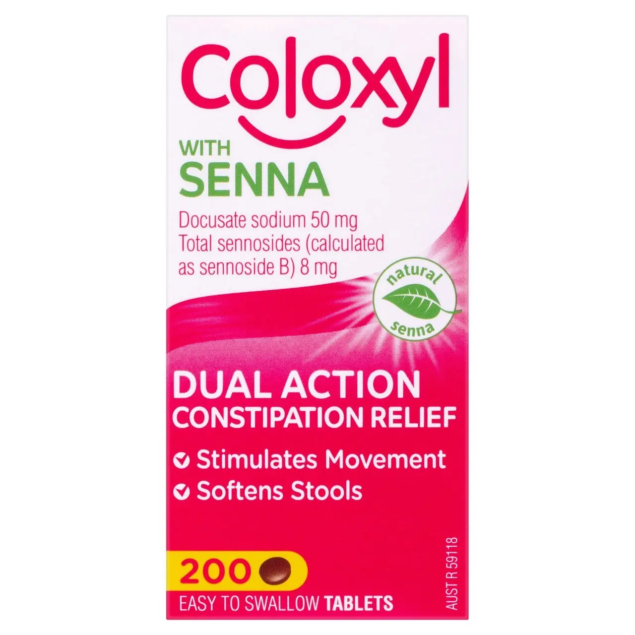 Coloxyl with Senna  200 tablets