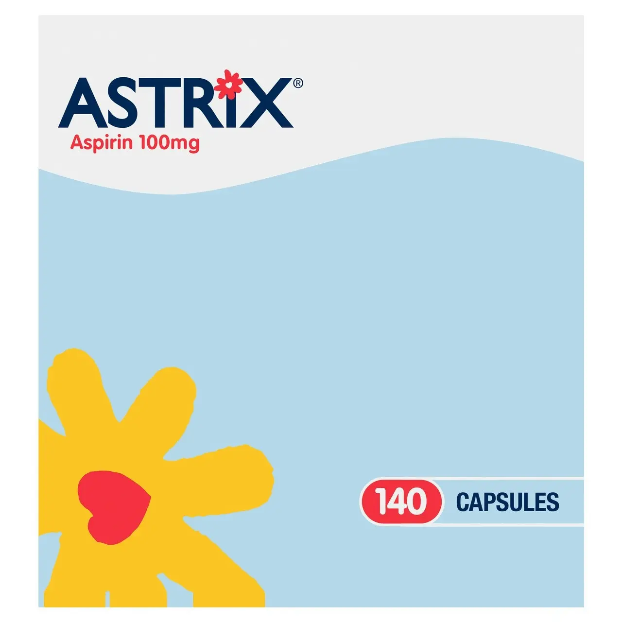 Astrix Aspirin 100mg 140 Capsules