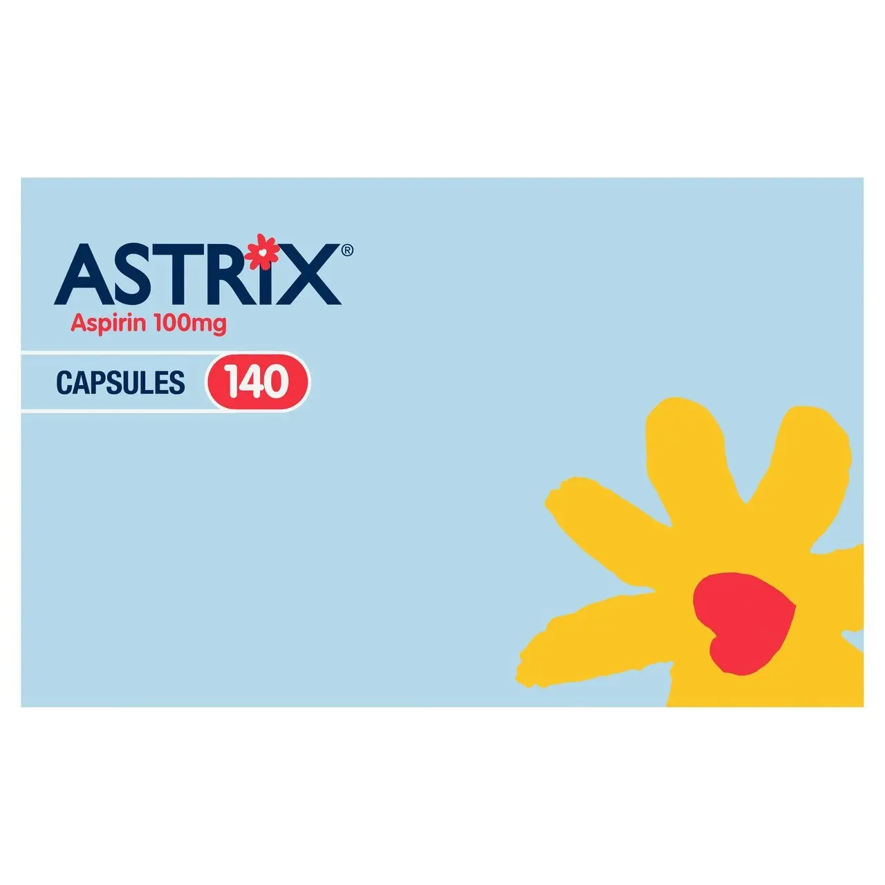 Astrix Aspirin 100mg 140 Capsules