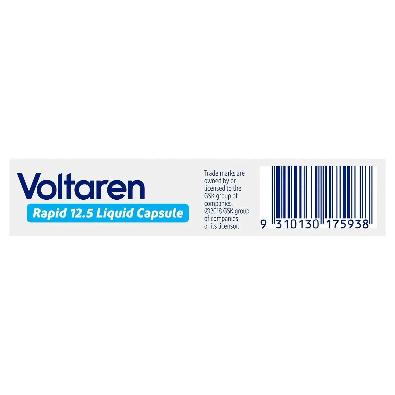 Voltaren Rapid 12.5 Liquid Capsule 20 Pack