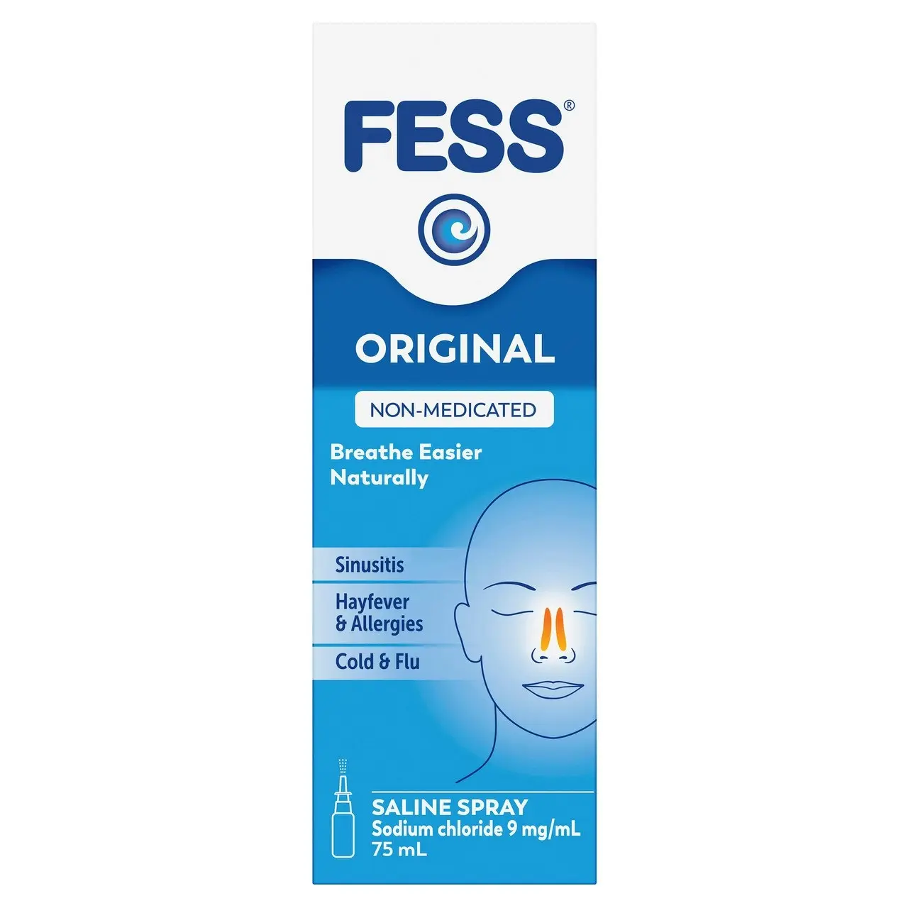 FESS Original Nasal Saline Spray 75mL