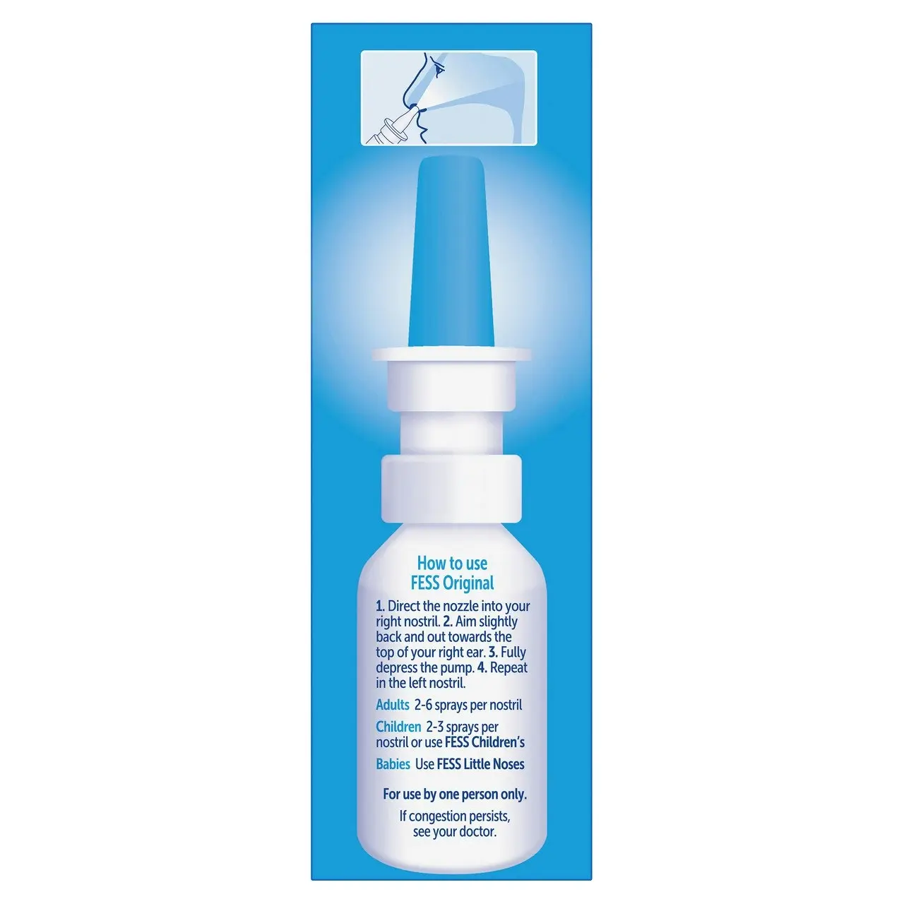 FESS Original Nasal Saline Spray 75mL