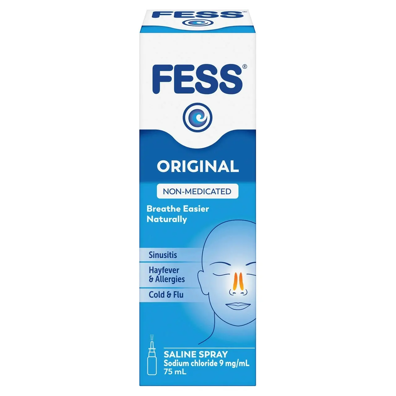 FESS Original Nasal Saline Spray 75mL