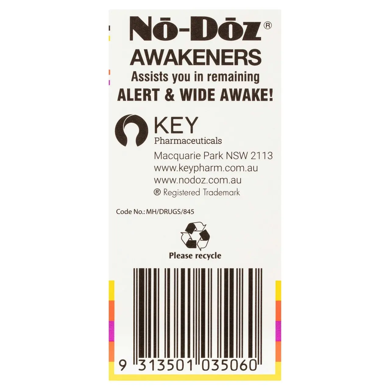 No-Doz Awakeners 100 Tablets