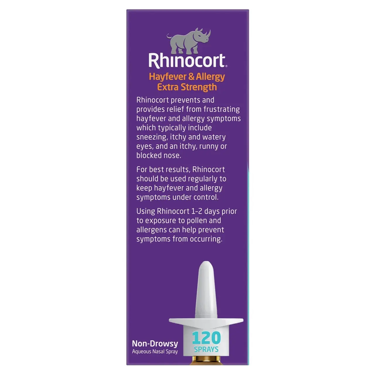 Rhinocort Extra Strength Non-Drowsy 24 Hour Hayfever & Allergy Relief Nasal Spray 120 Sprays