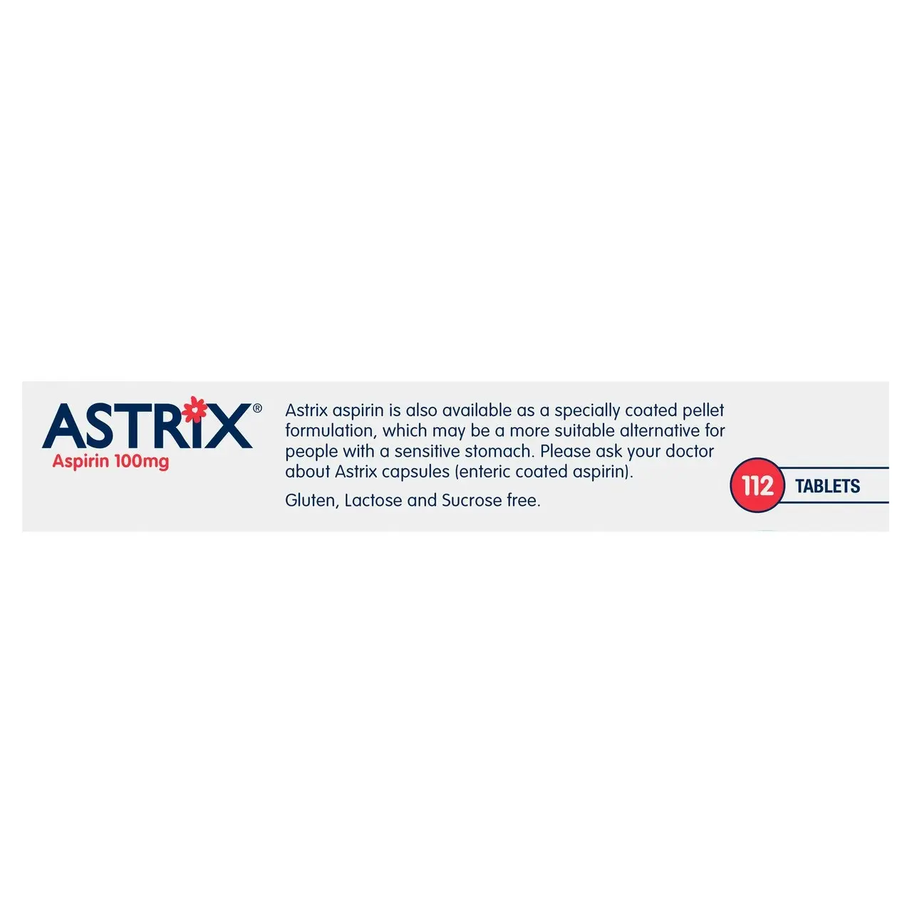 Astrix Aspirin 100mg 112 Tablets