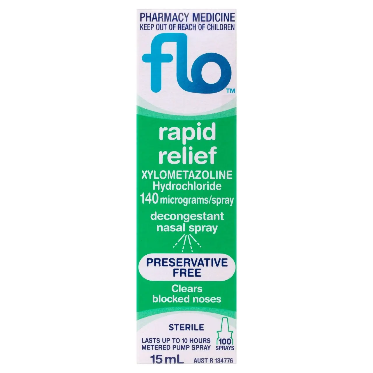 Flo Rapid Relief Decongestant Nasal Spray 15mL