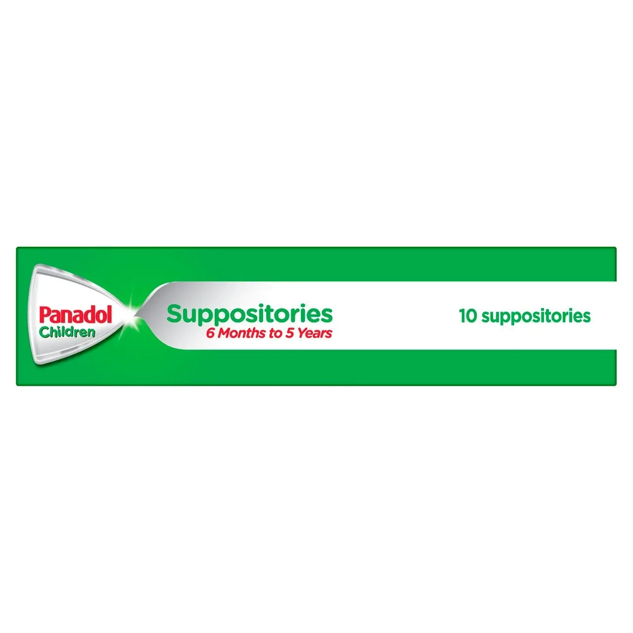 Panadol Children Suppositories 6 Months - 5 Years, 125mg 10 Pack