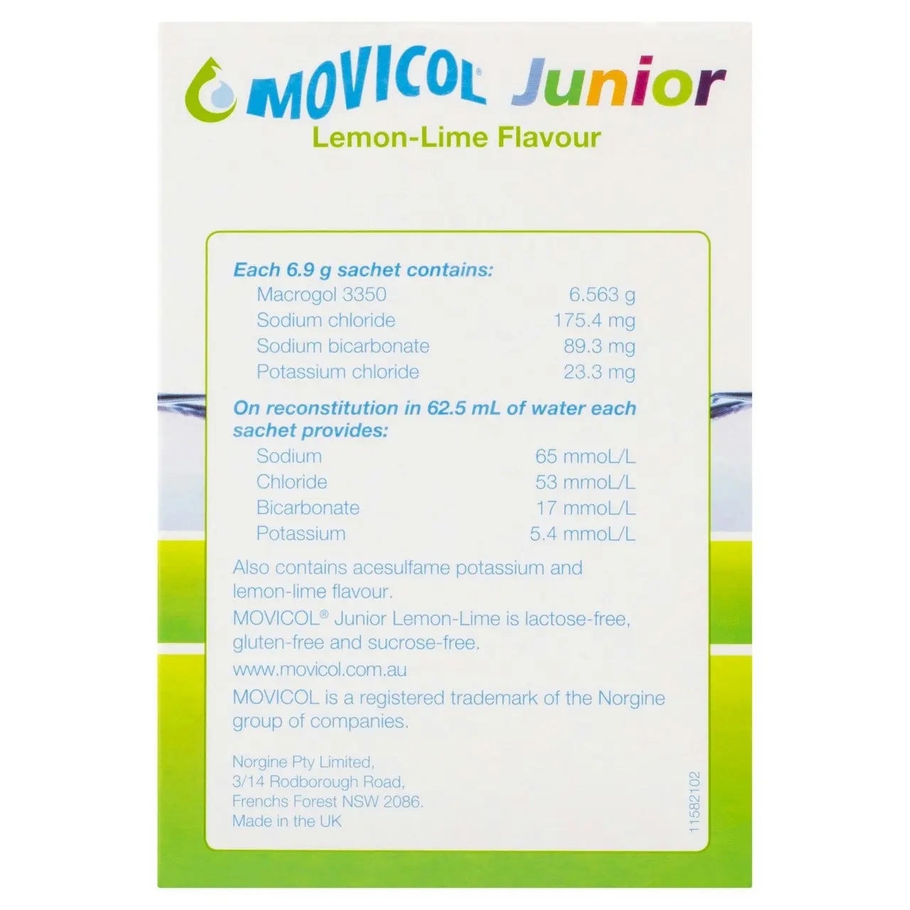 MOVICOL(r) Junior Lemon Lime