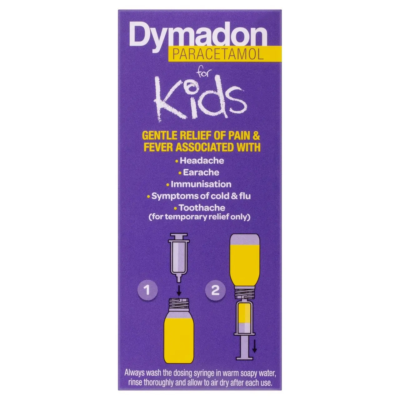 Dymadon Paracetamol for Kids 2-12yrs STRAWBERRY 100mL