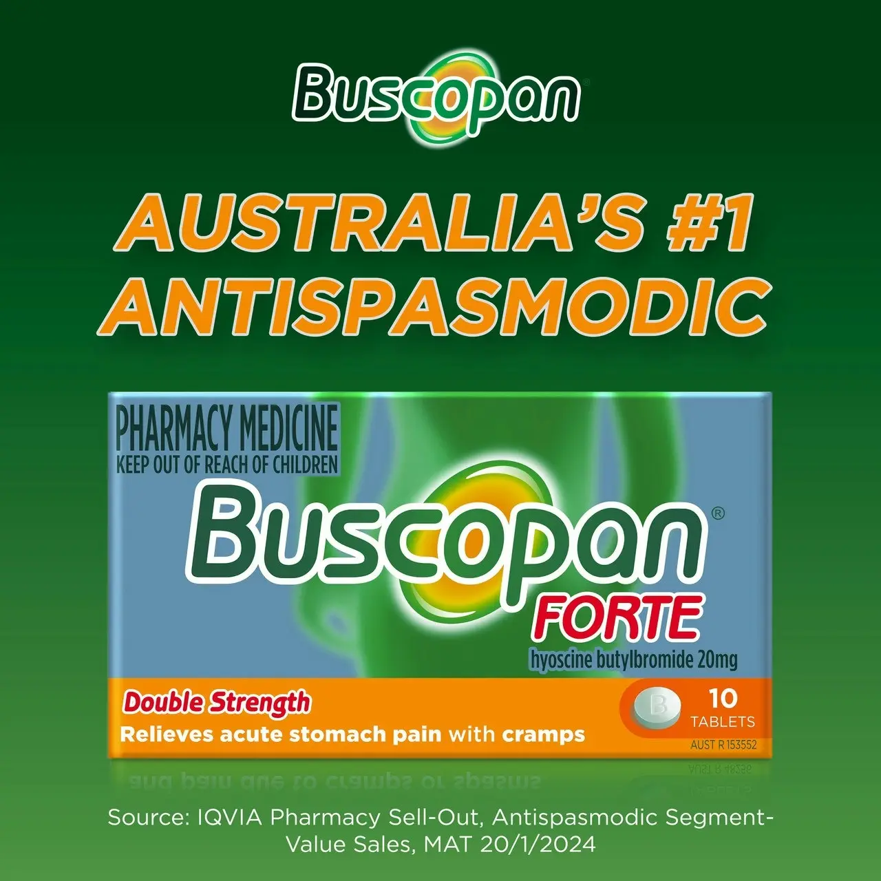 Buscopan Forte Tablets 20mg