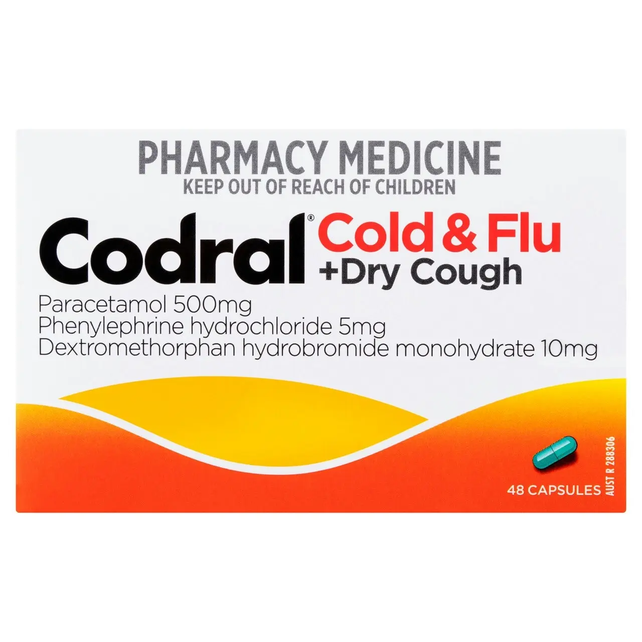 CODRAL Cold & Flu + Dry Cough Capsules 48 Pack