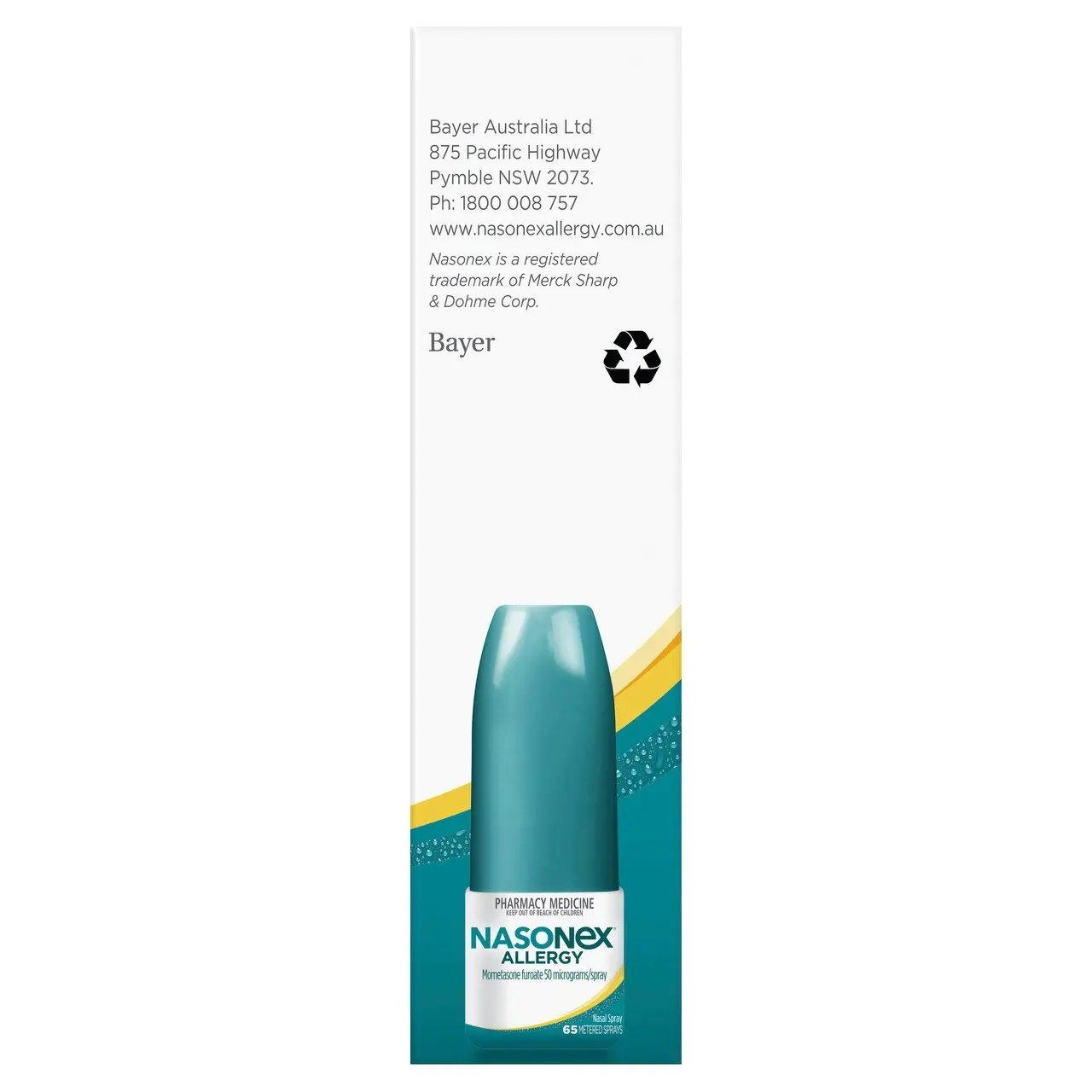 Nasonex Allergy Non-Drowsy 24 Hour Nasal Spray 65 sprays