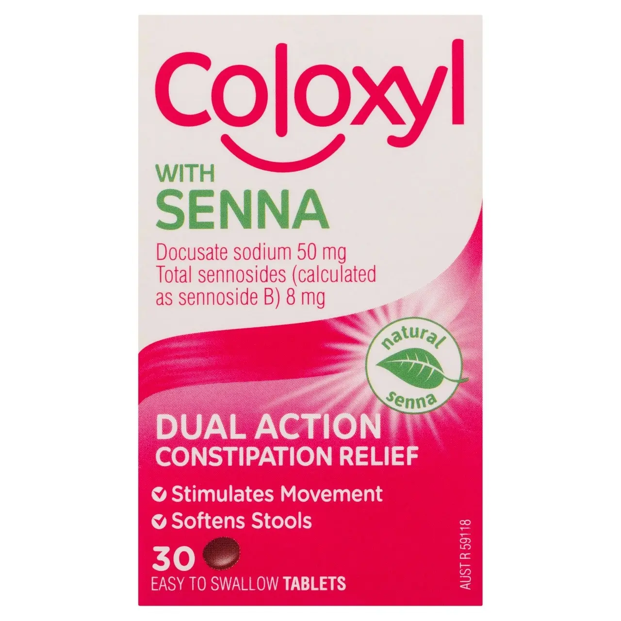 Coloxyl with Senna 30 tablets