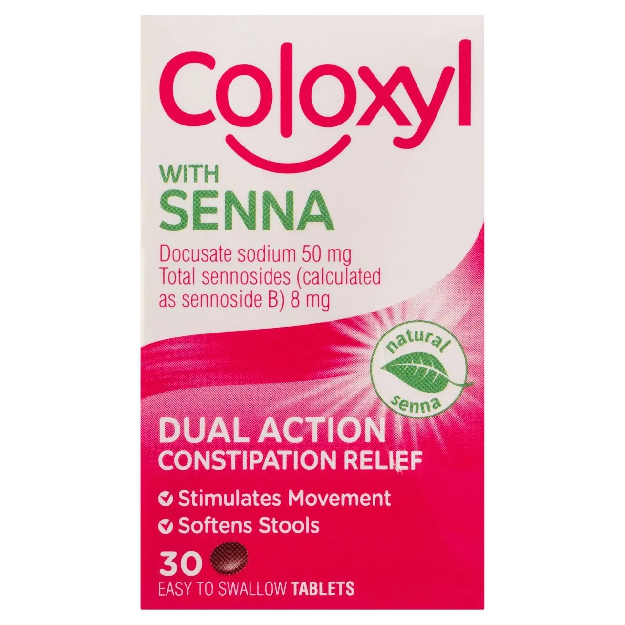 Coloxyl with Senna 30 tablets