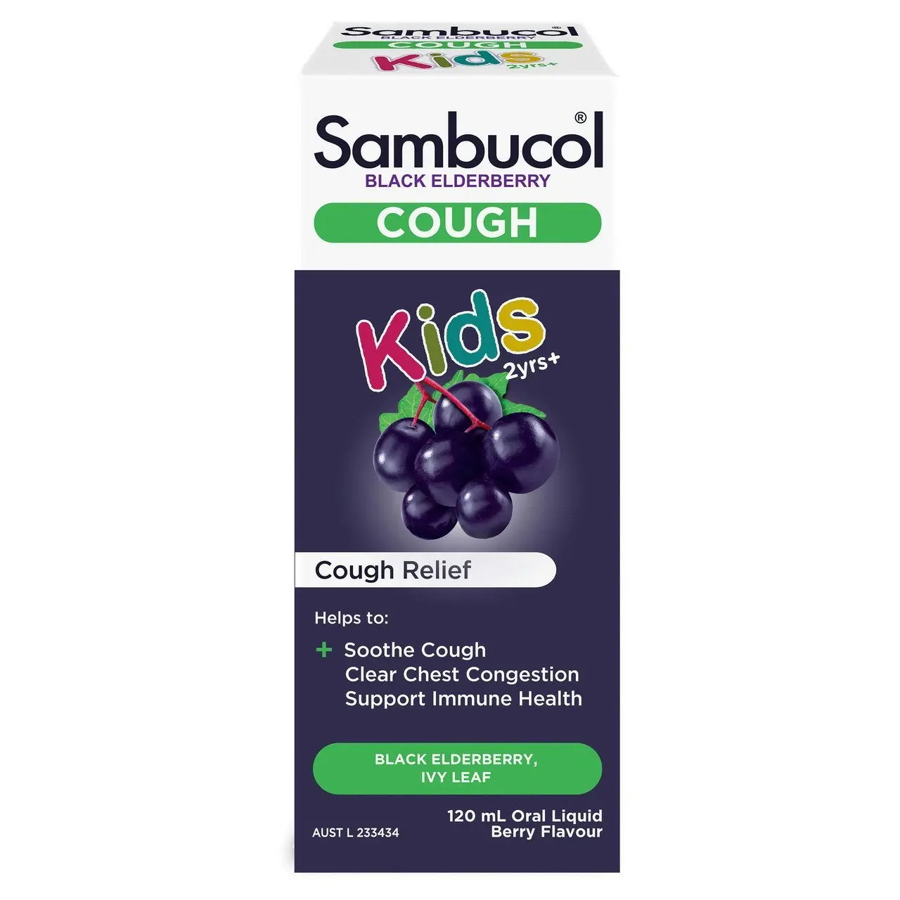 Sambucol Black Elderberry Kids Cough Liquid 120mL