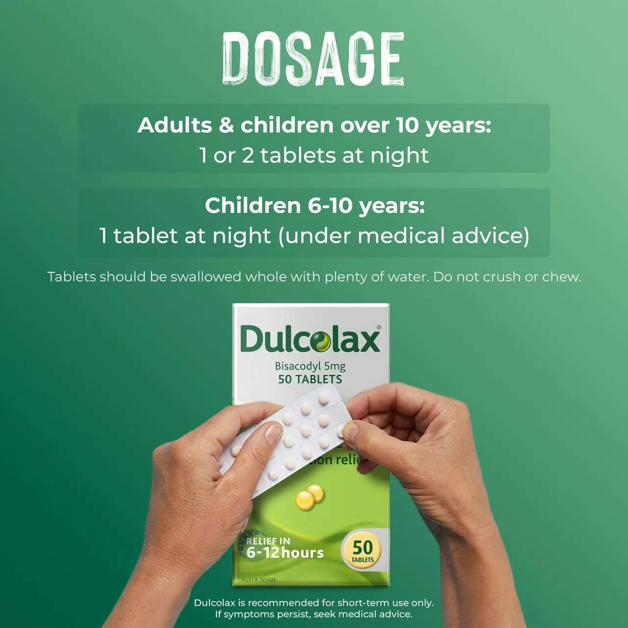 Dulcolax Tablets 50 Pack