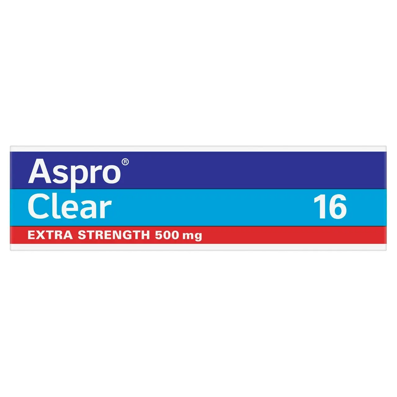 Aspro Clear Extra Strength Pain Relief Aspirin 16 Soluble Effervescent Tablets