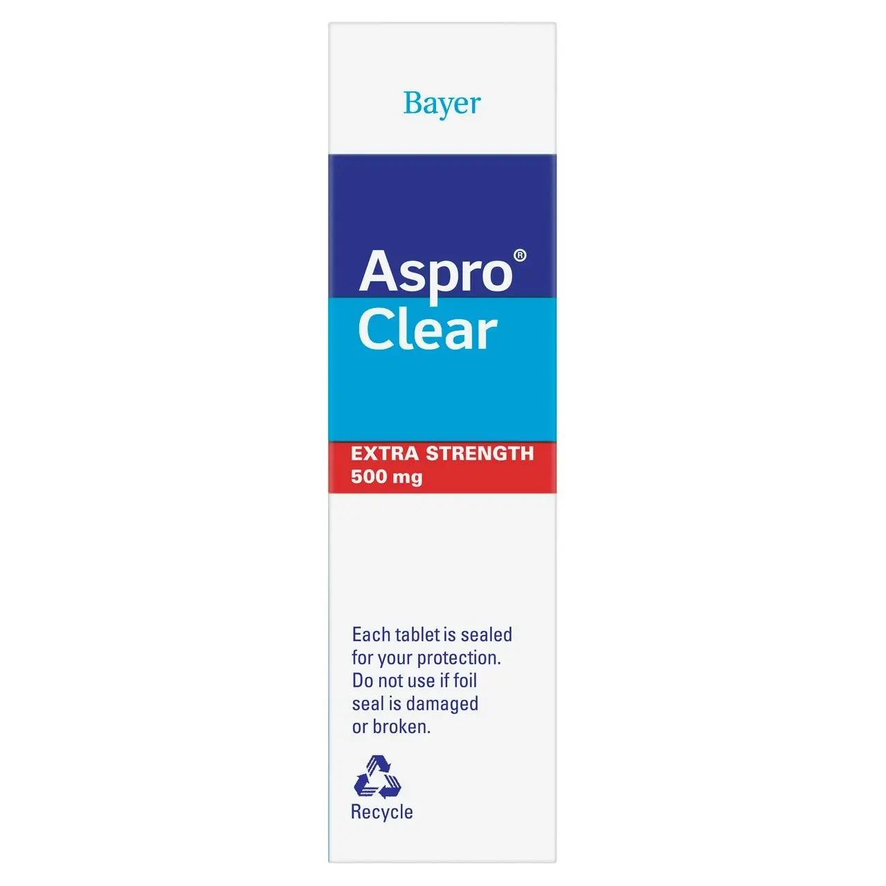 Aspro Clear Extra Strength Pain Relief Aspirin 16 Soluble Effervescent Tablets