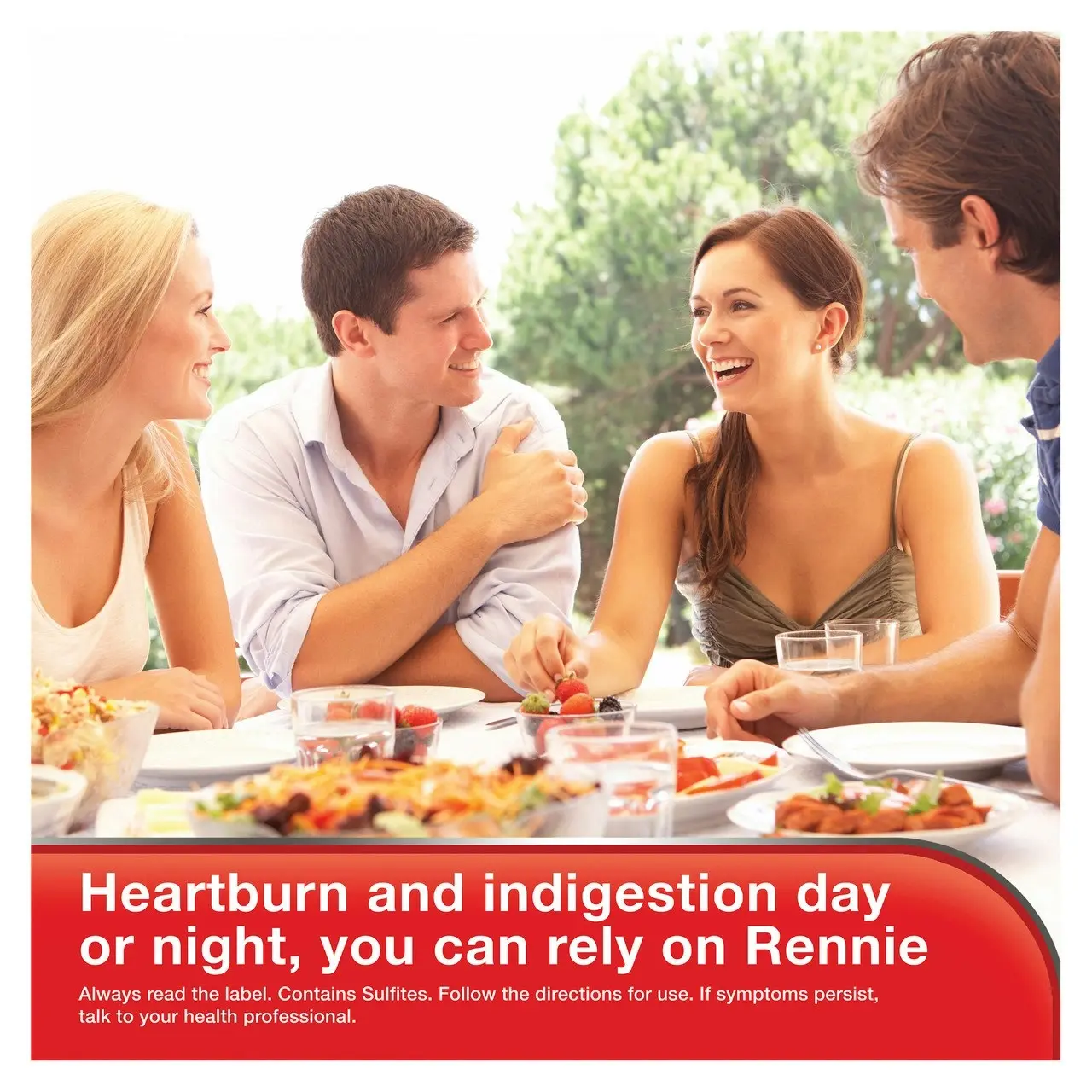 Rennie Indigestion and Heartburn Relief Spearmint 24 Chewable Tablets