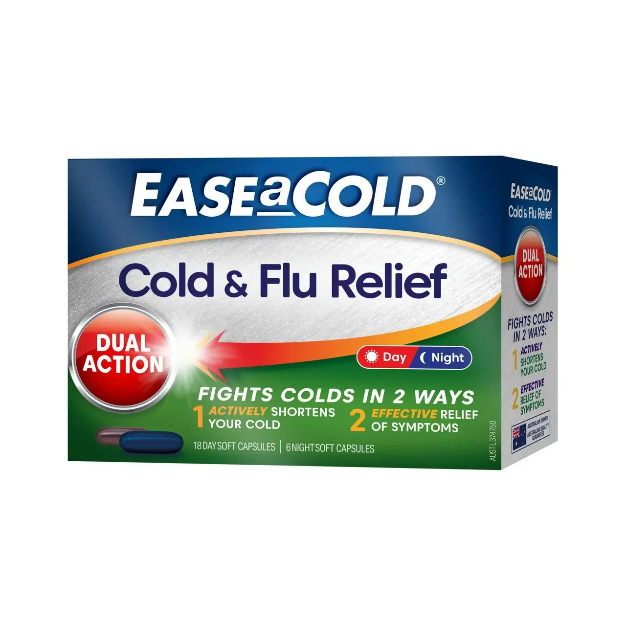 EASEaCOLD Cold & Flu 24 Soft Capsules