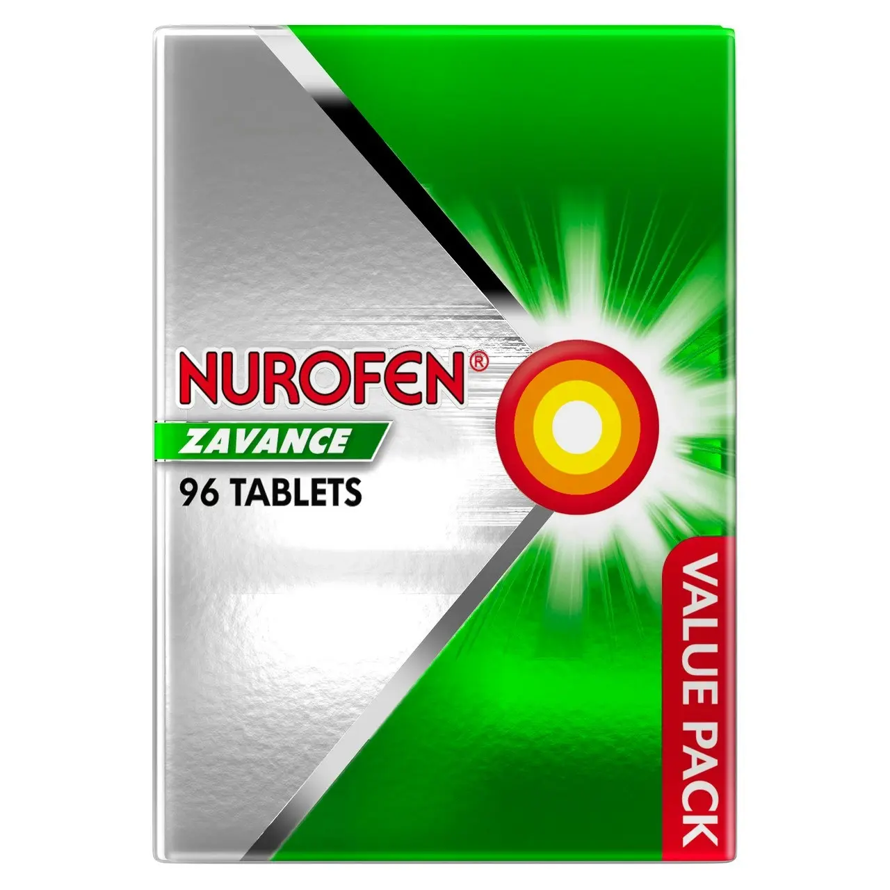 Nurofen Zavance Fast Pain Relief Tablets 256mg Ibuprofen 96 value pack