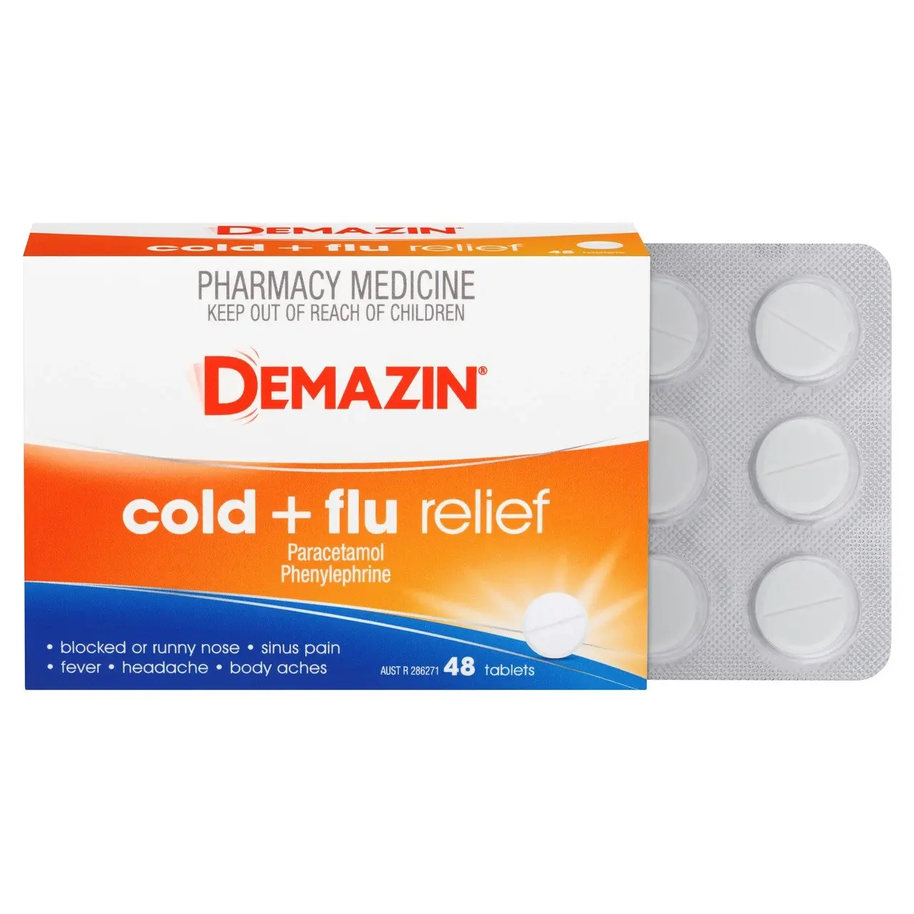 Demazin Cold & Flu Relief 48 Tablets