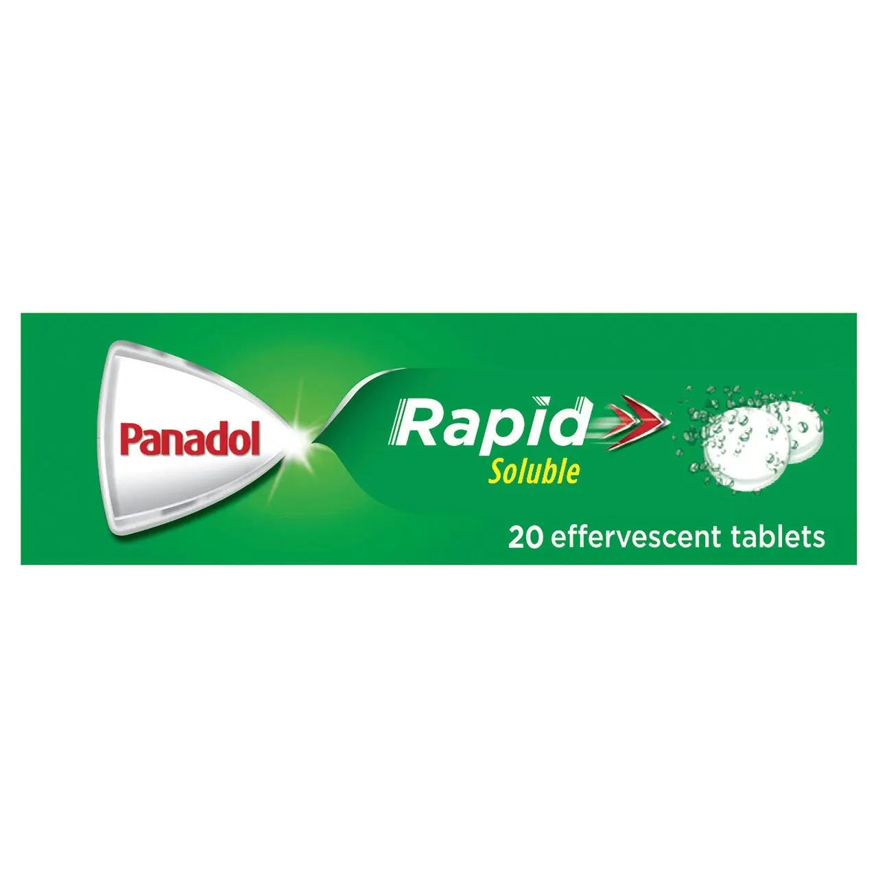 Panadol Rapid Soluble for Pain Relief, Paracetamol - 500mg 20 effervescent tablets