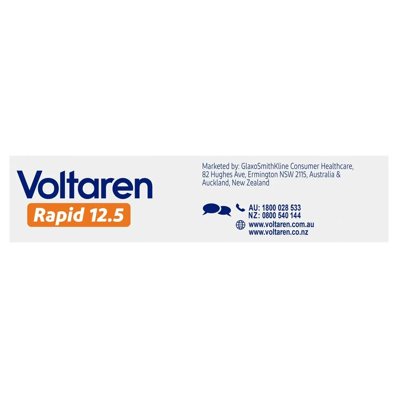 Voltaren Rapid 12.5 10 Tablets