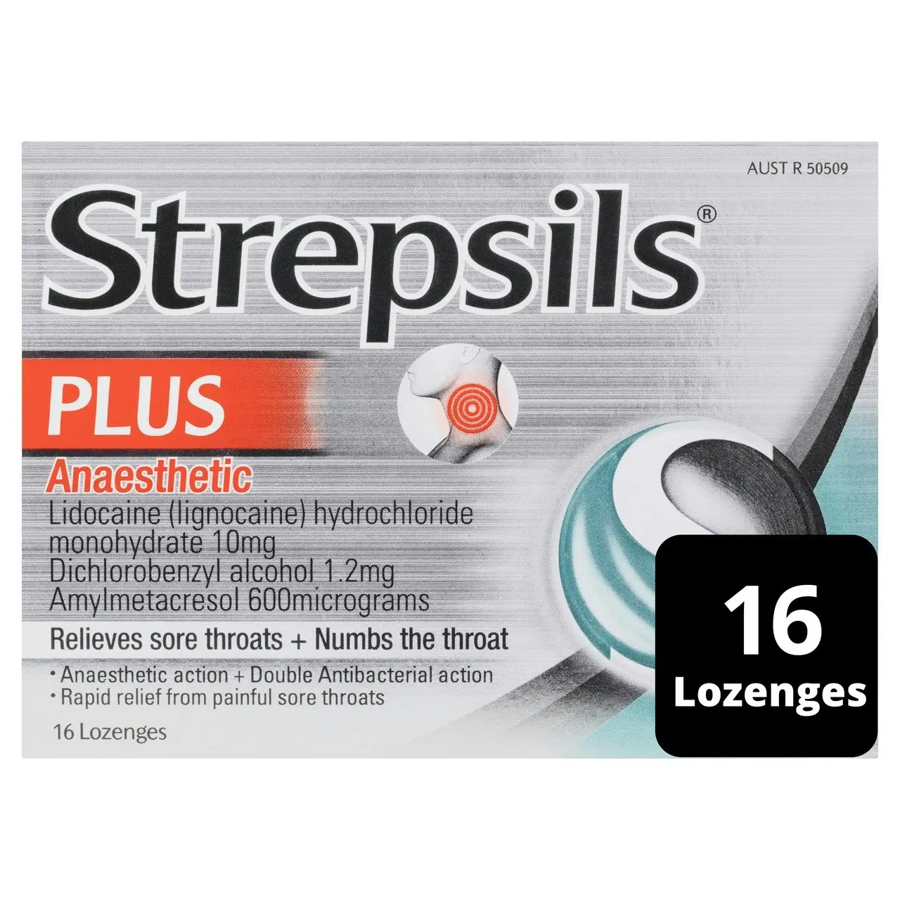 Strepsils Anaesthetic Lozenges Menthol 16 Pack