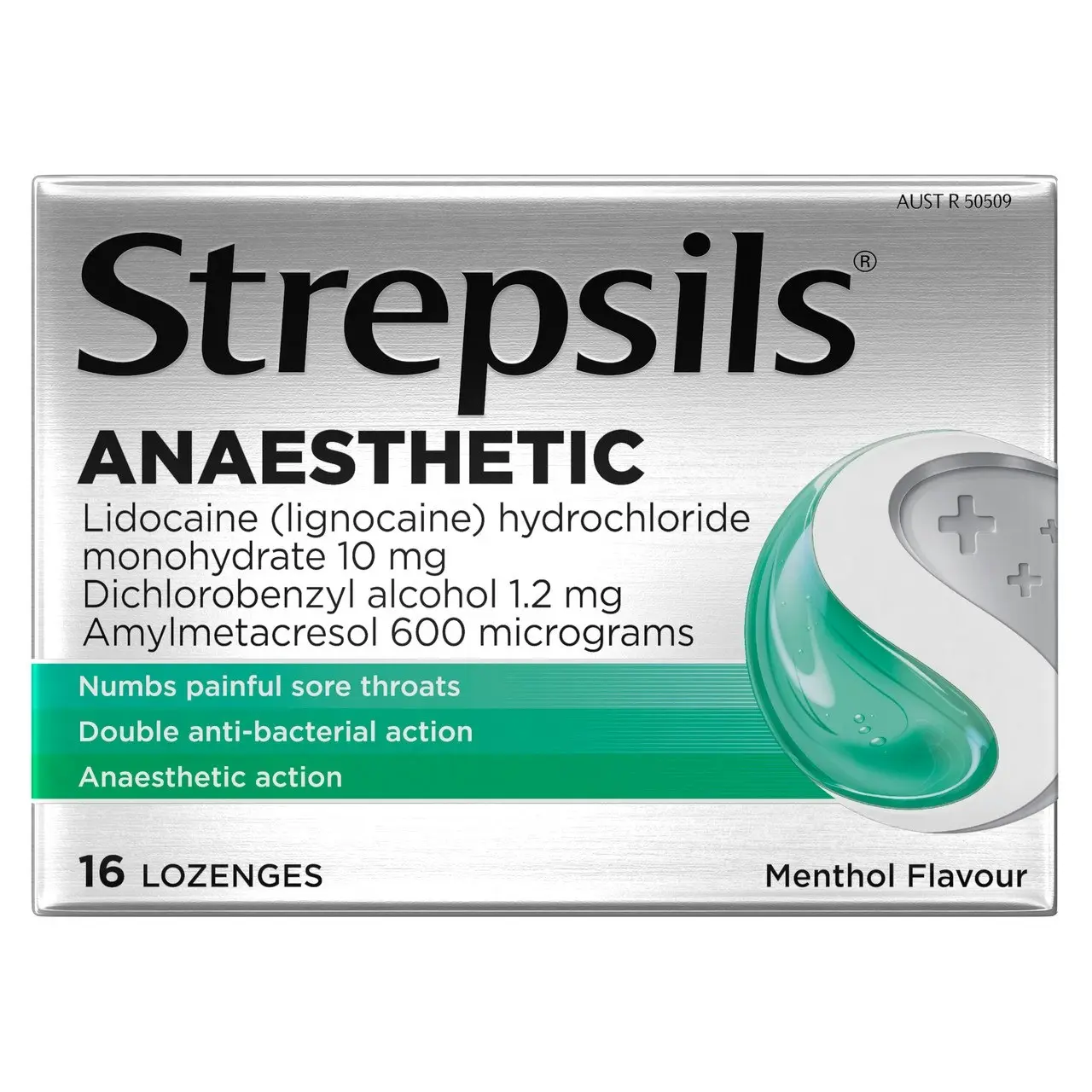 Strepsils Anaesthetic Lozenges Menthol 16 Pack