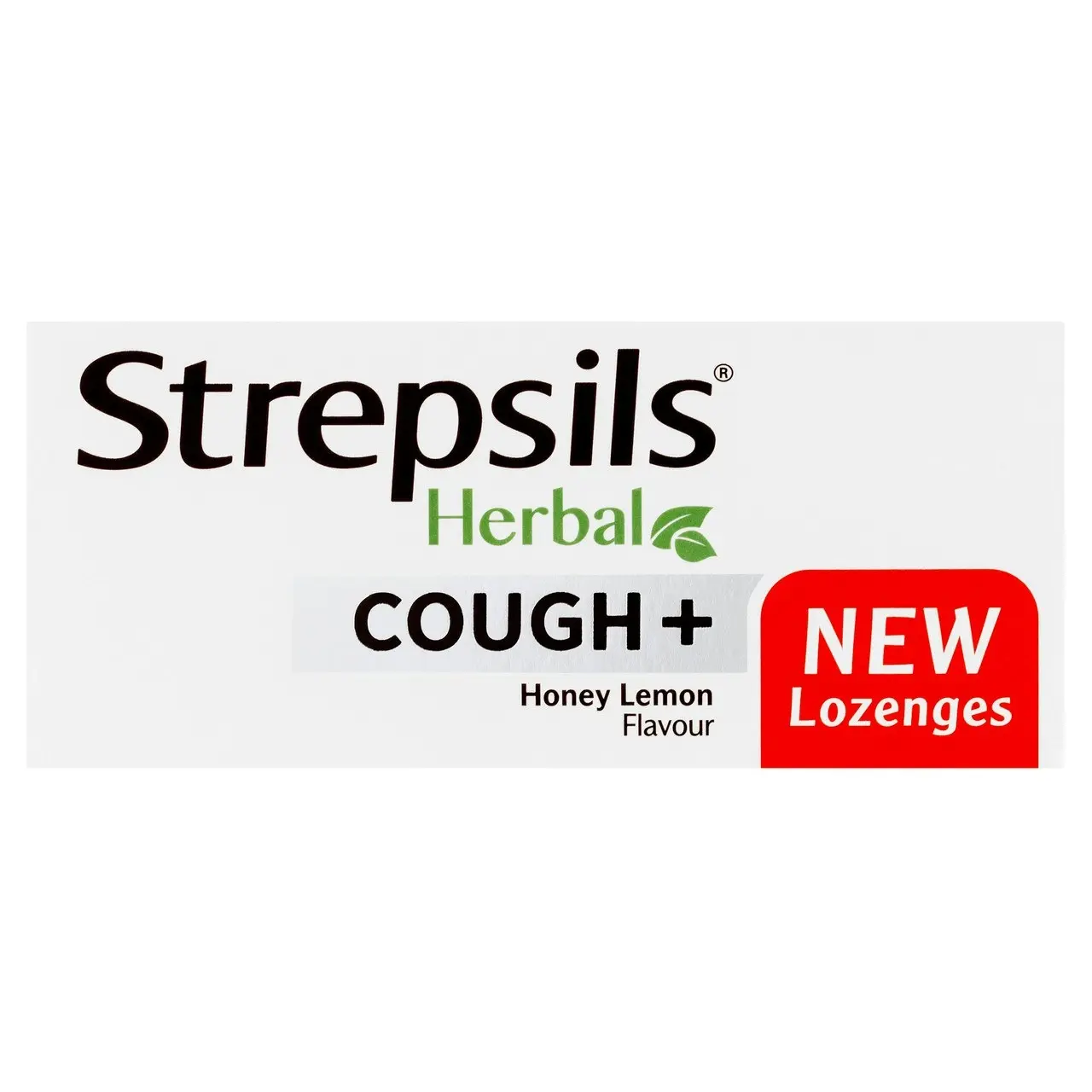 Strepsils Herbal Cough + Lozenges Honey Lemon 32 Pack