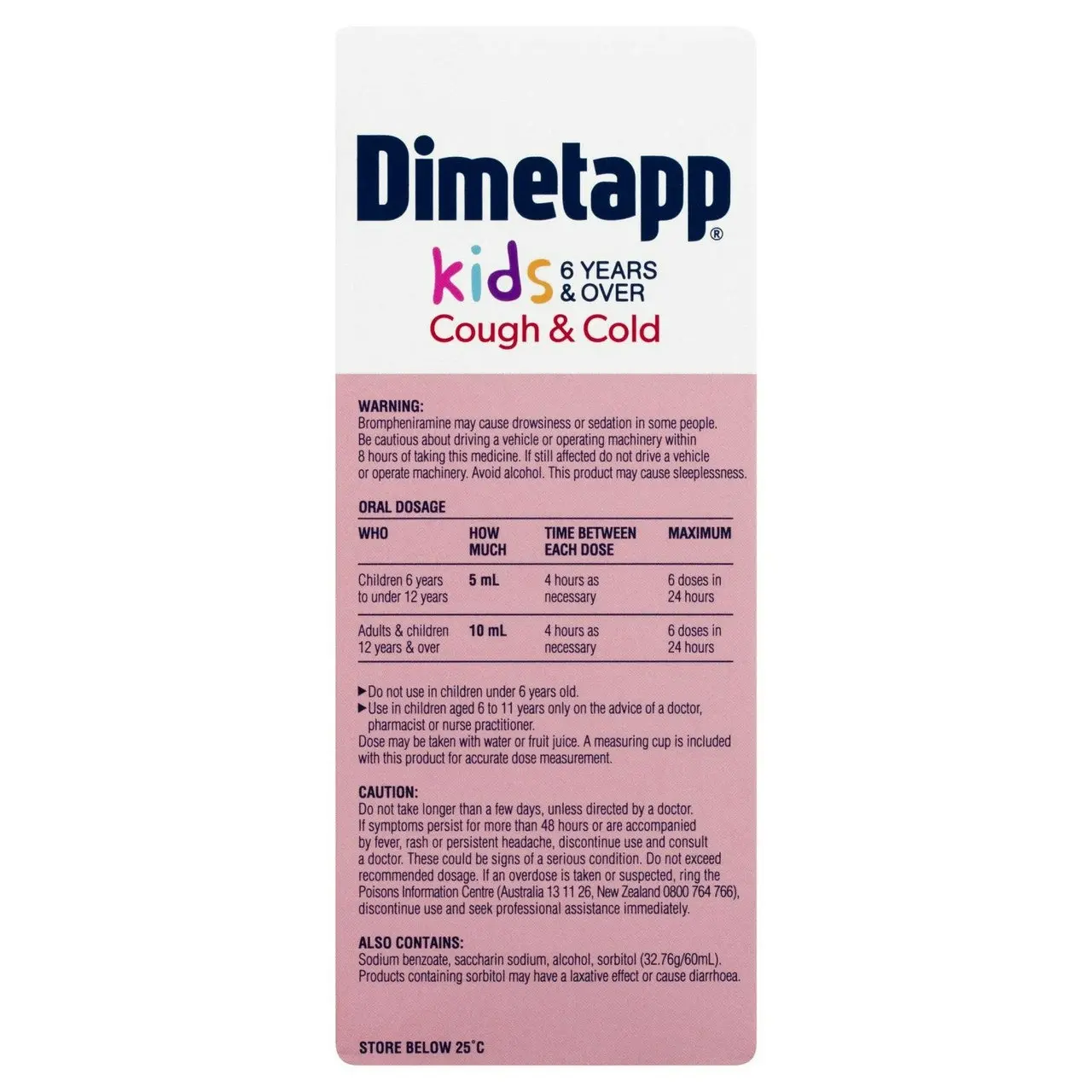 Dimetapp Cough & Cold Kids 6 Years + 200ml