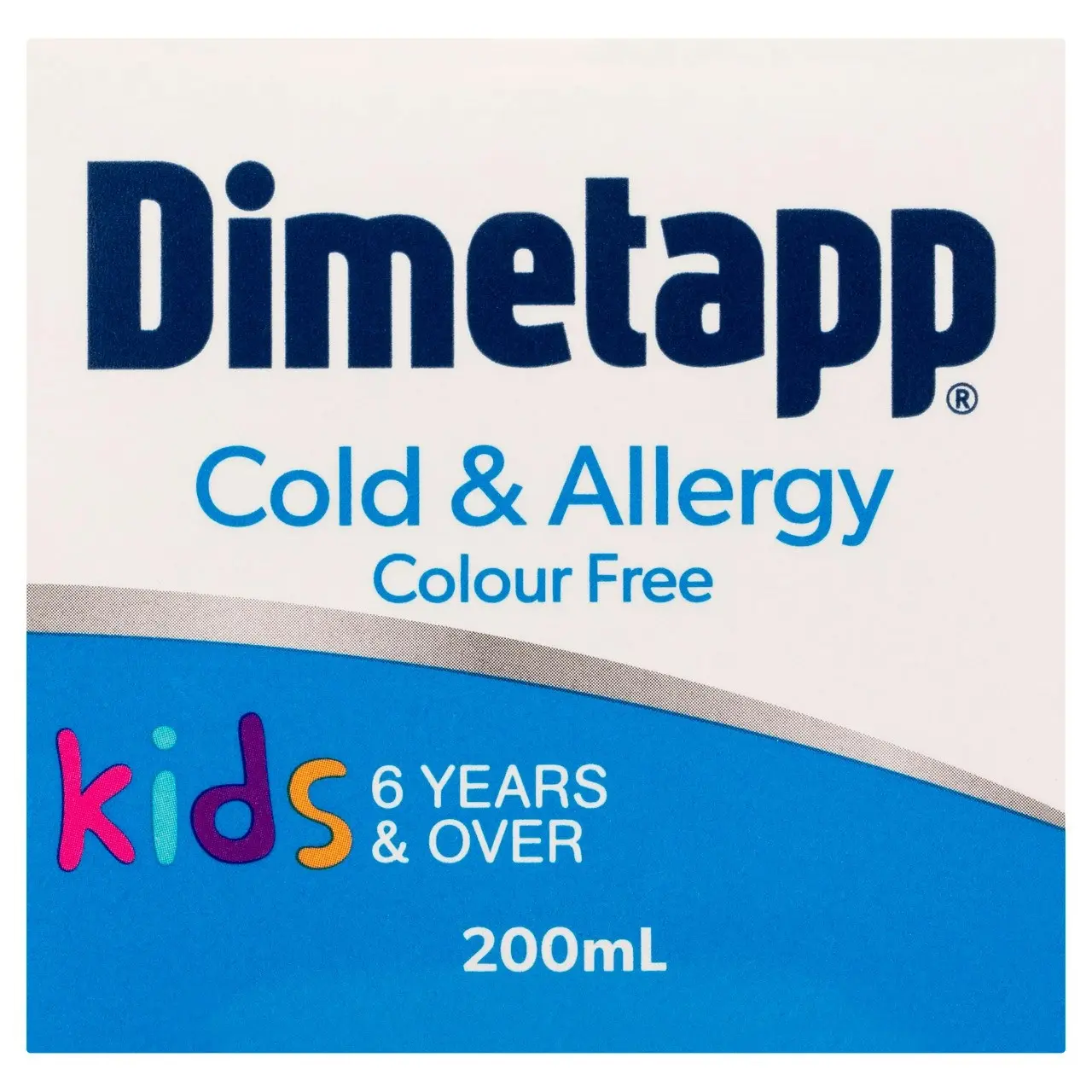 Cold & Allergy Kids 6yrs+ Colour Free 200mL