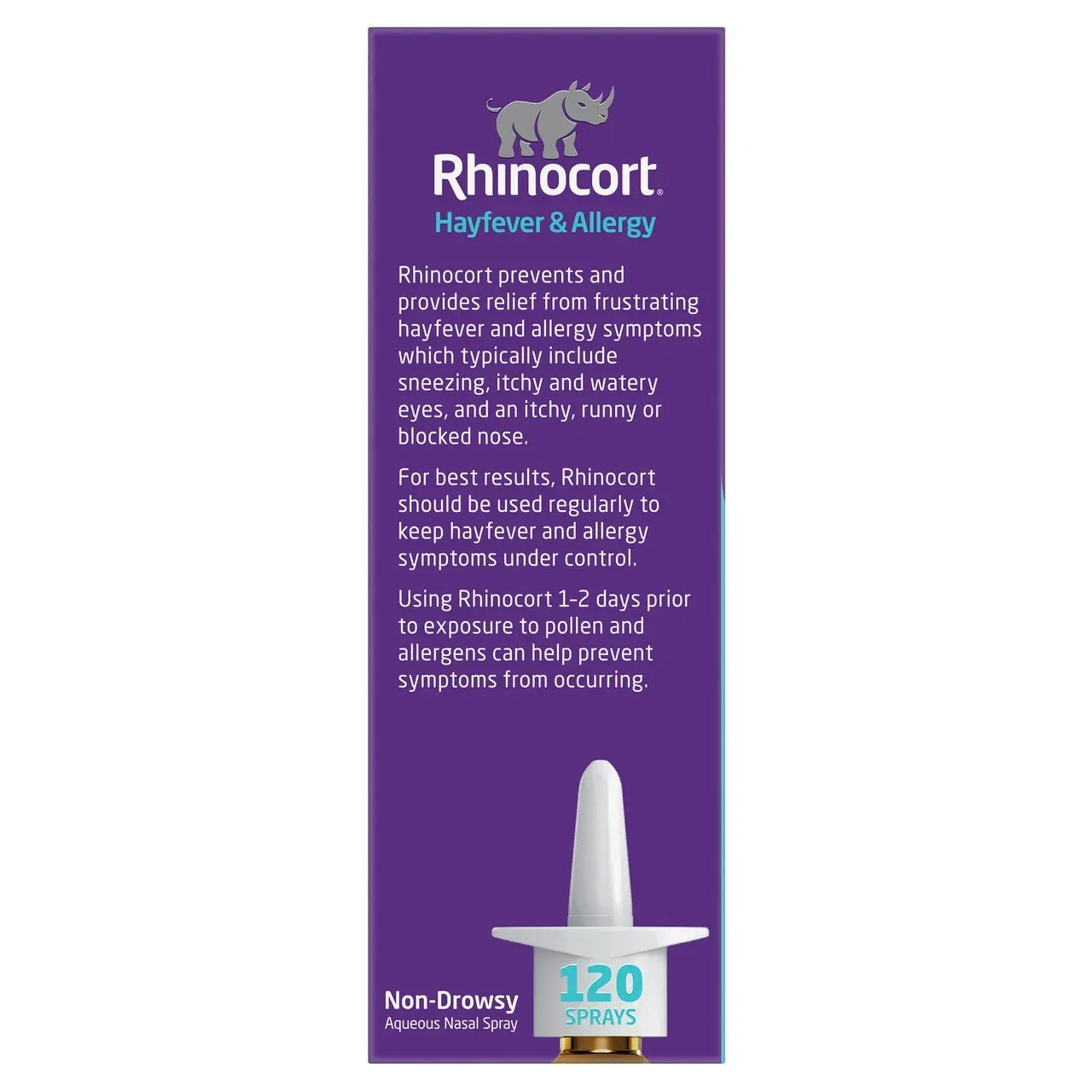 Rhinocort Original Non-Drowsy Hayfever & Allergy Relief Nasal Spray 120 Sprays