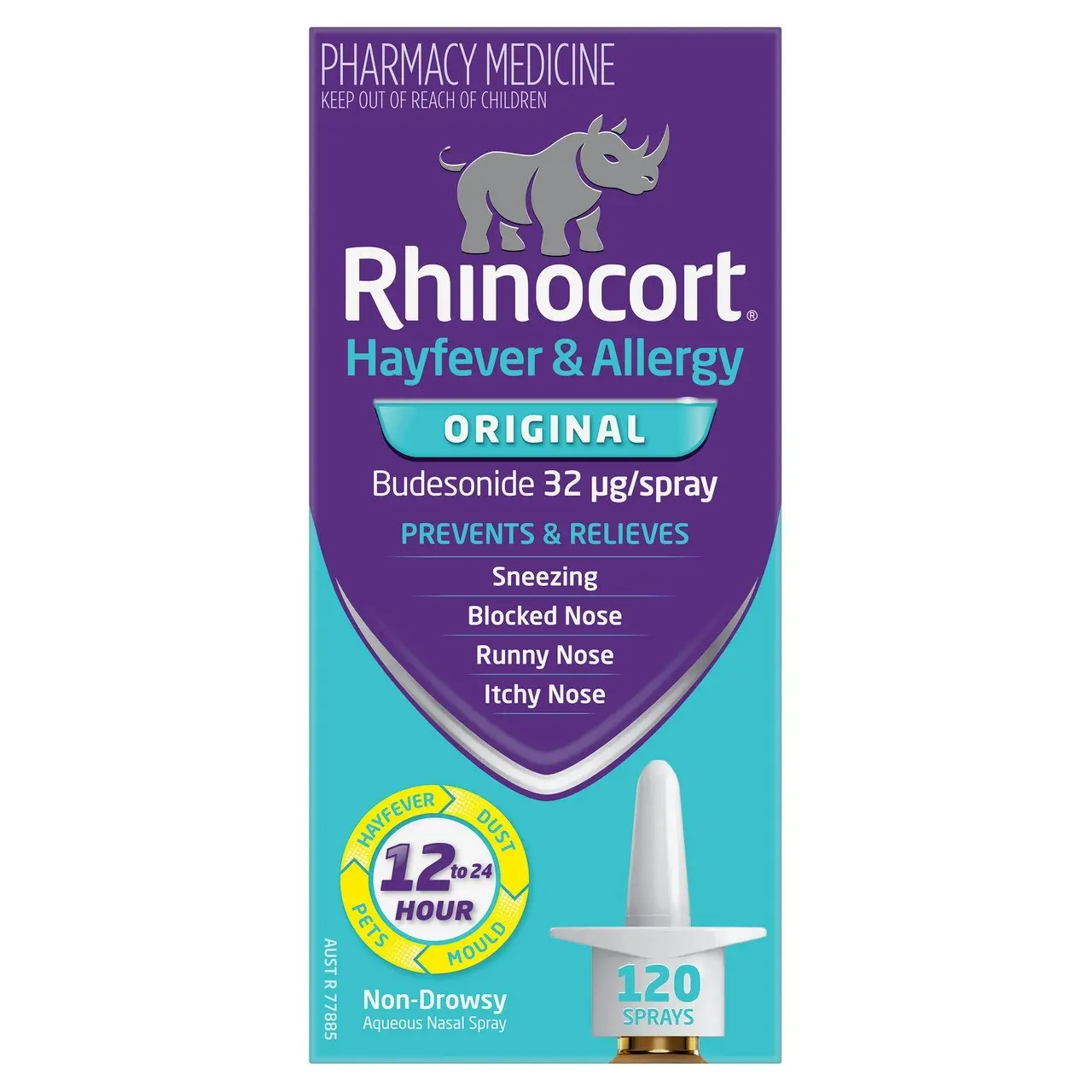 Rhinocort Original Non-Drowsy Hayfever & Allergy Relief Nasal Spray 120 Sprays