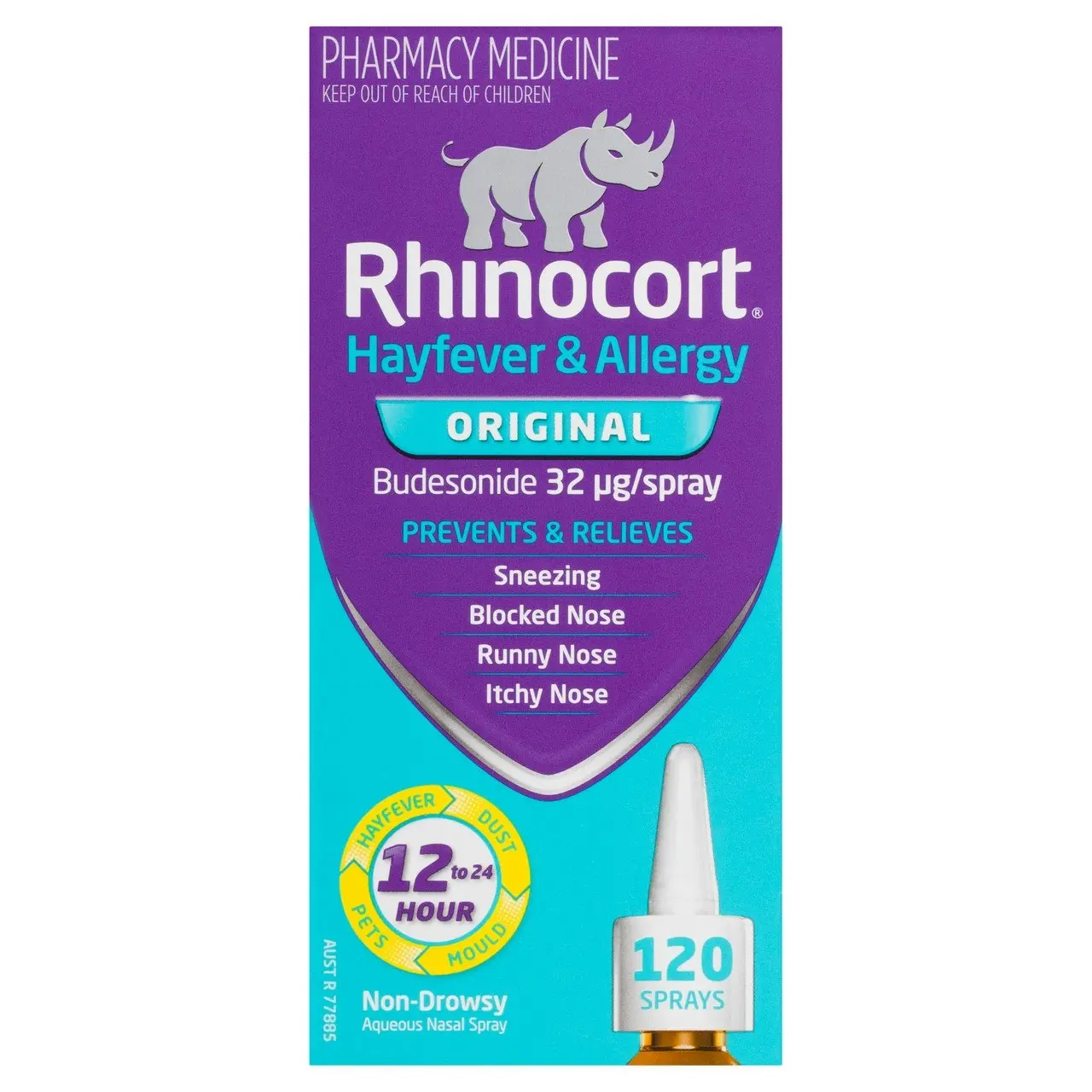 Rhinocort Original Non-Drowsy Hayfever & Allergy Relief Nasal Spray 120 Sprays