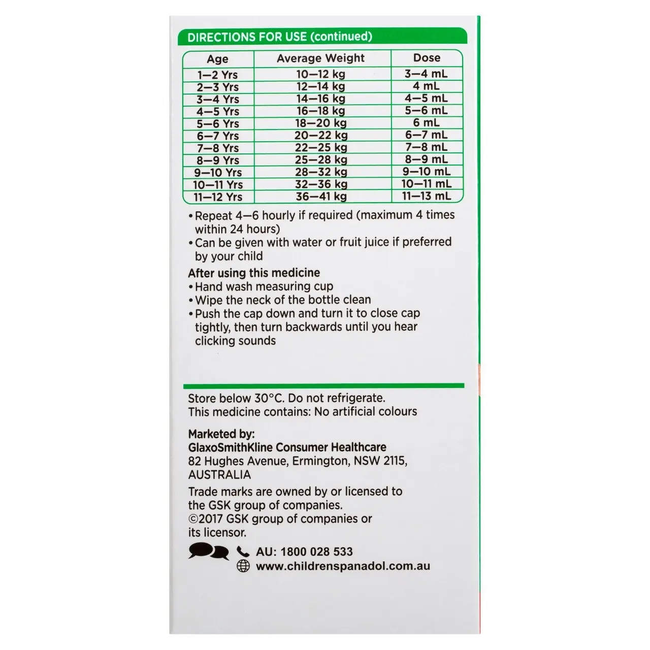 Panadol Children 5-12 Years Suspension, Fever & Pain Relief, Strawberry Flavour, 200 mL