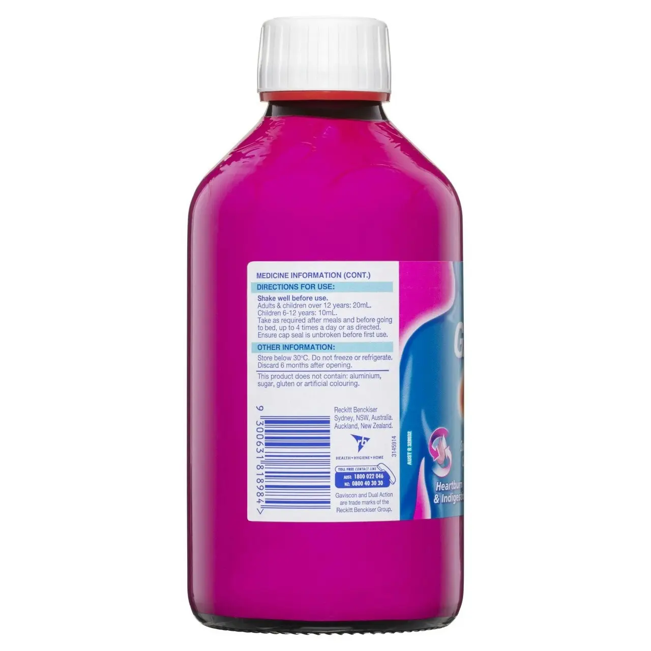 Gaviscon Dual Action Liquid Mixed Berry 600ml