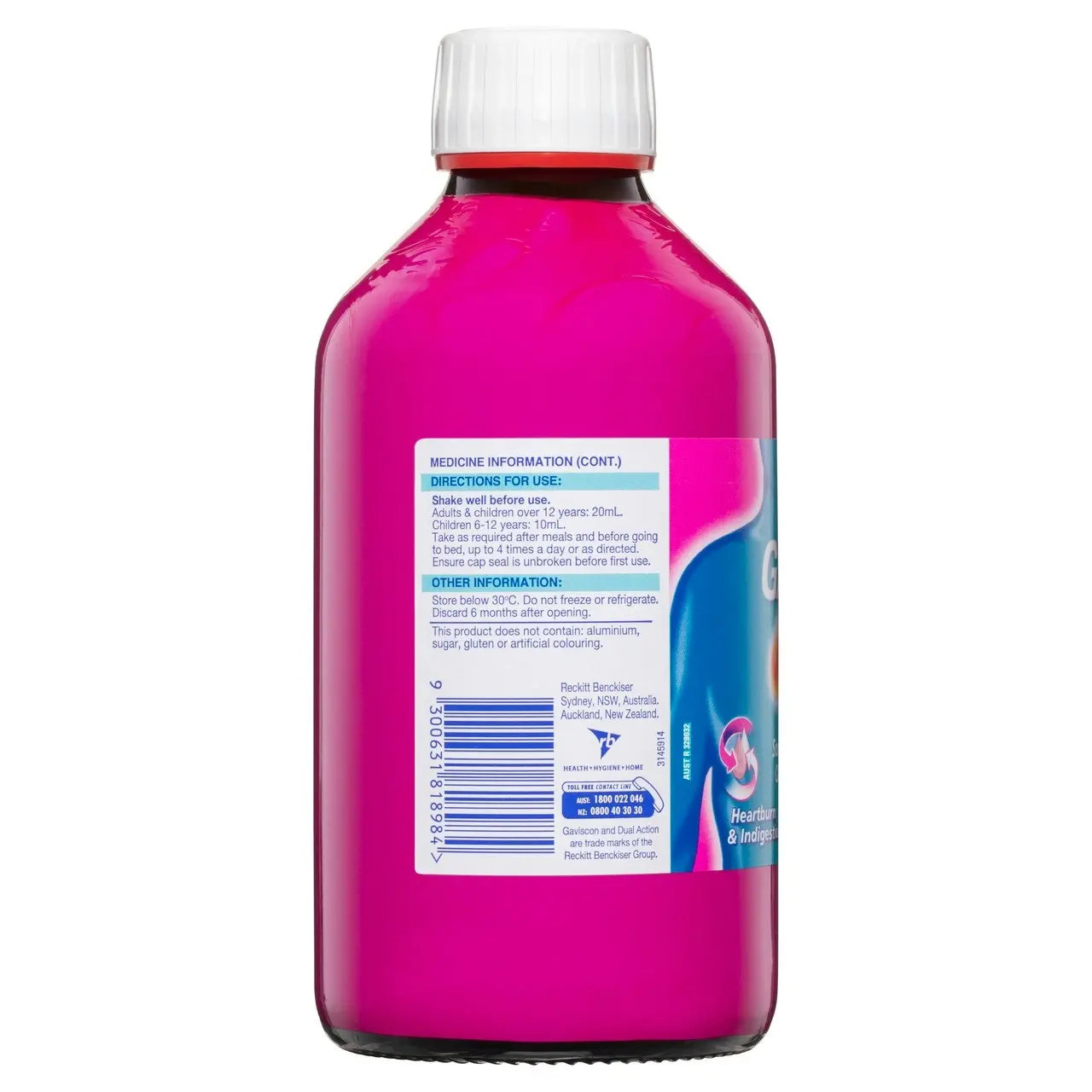 Gaviscon Dual Action Liquid Mixed Berry 600ml