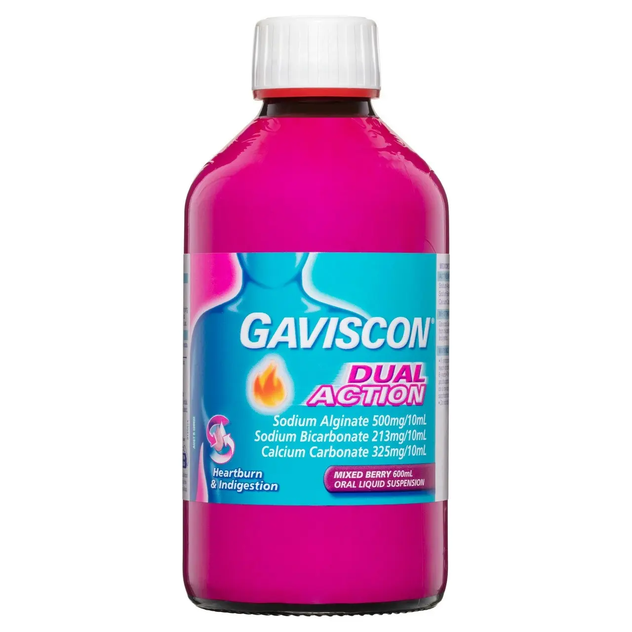 Gaviscon Dual Action Liquid Mixed Berry 600ml