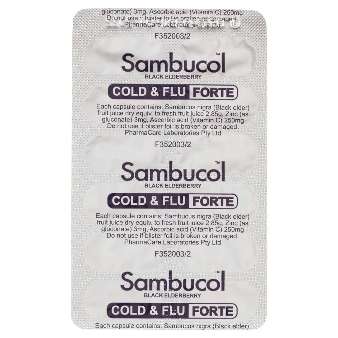 Sambucol Black Elderberry Cold & Flu Forte Caps 24s