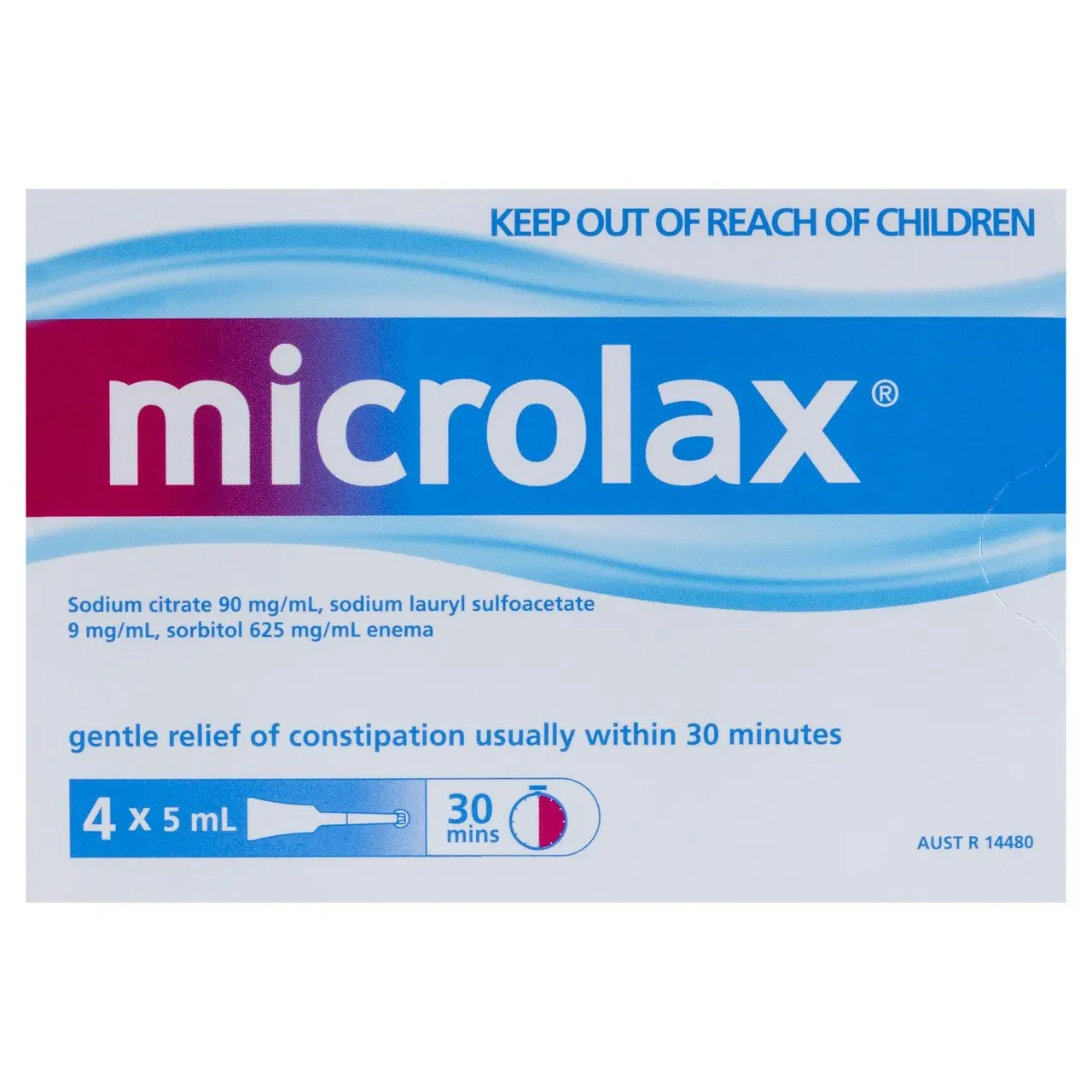 MICROLAX Enema 4 x 5mL Tubes