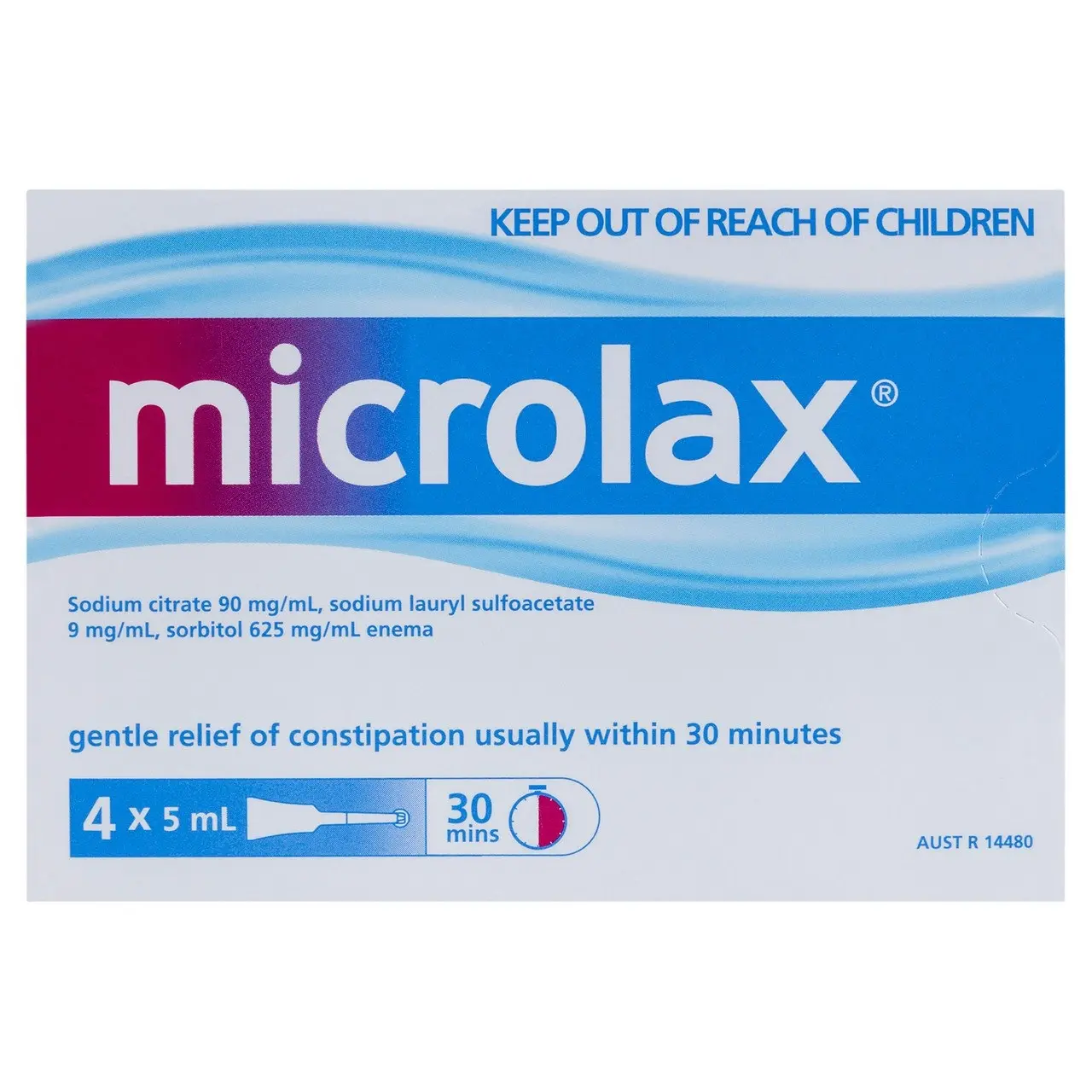 MICROLAX Enema 4 x 5mL Tubes