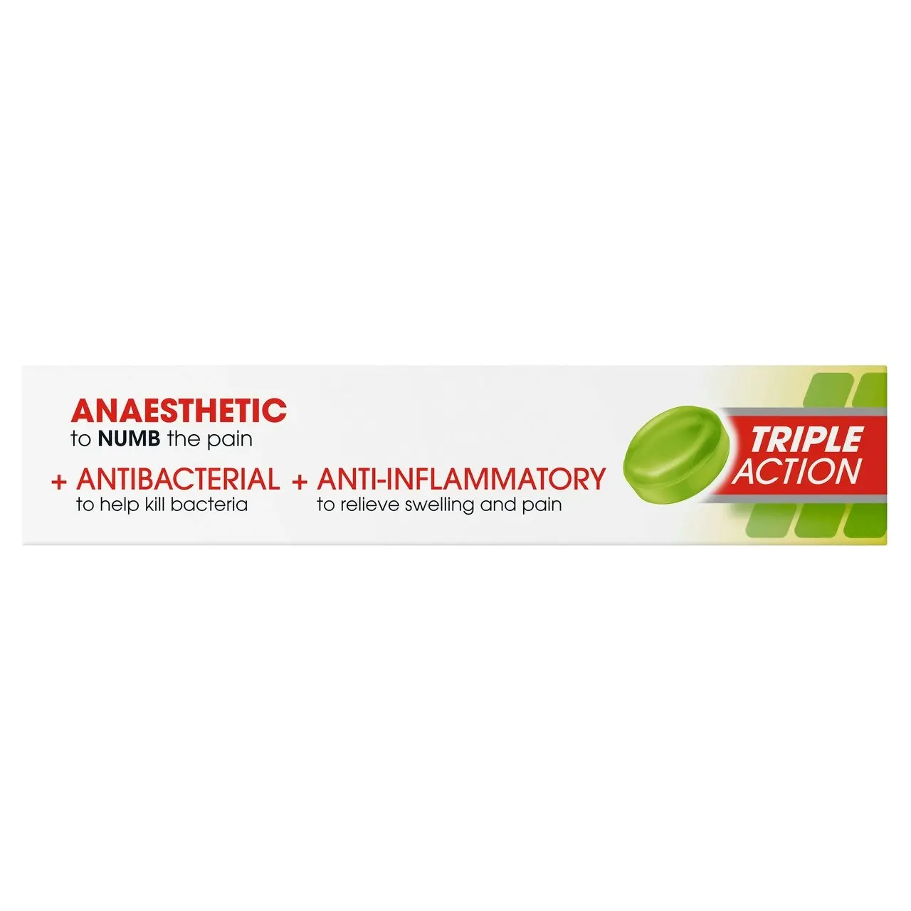 Difflam Plus Anaesthetic Sore Throat Lozenges Pineapple & Lime Flavour 16s